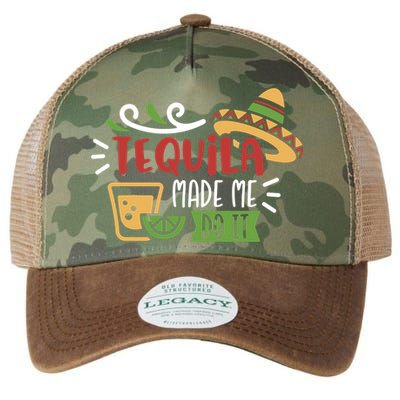 Tequila Made Me Do It Cinco De Mayo Legacy Tie Dye Trucker Hat
