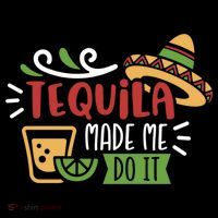 Tequila Made Me Do It Cinco De Mayo Pom Pom 12in Knit Beanie