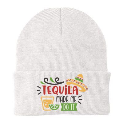 Tequila Made Me Do It Cinco De Mayo Knit Cap Winter Beanie