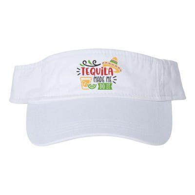 Tequila Made Me Do It Cinco De Mayo Valucap Bio-Washed Visor