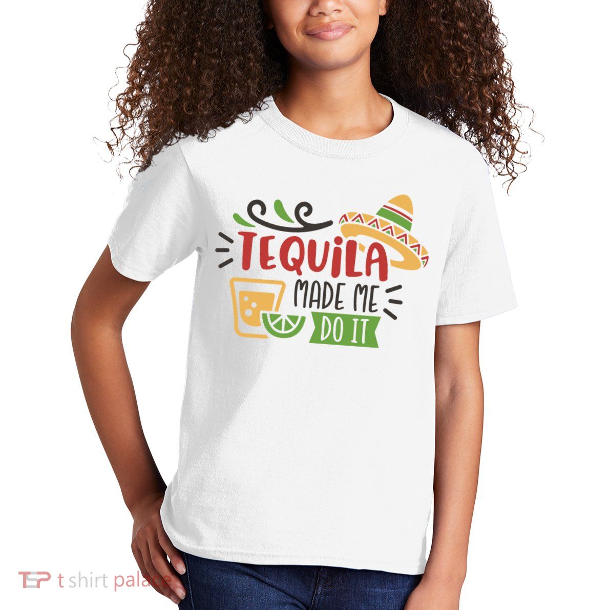 Tequila Made Me Do It Cinco De Mayo Kids T-Shirt