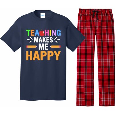 Teacher Make Me Happy Back To School Pajama Set