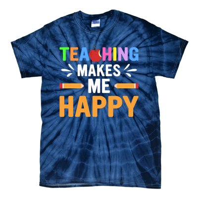 Teacher Make Me Happy Back To School Tie-Dye T-Shirt