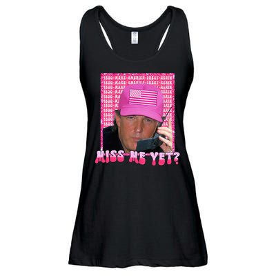 Trump Miss Me Yet Funny Trump 2024 Ladies Essential Flowy Tank