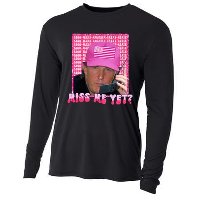 Trump Miss Me Yet Funny Trump 2024 Cooling Performance Long Sleeve Crew