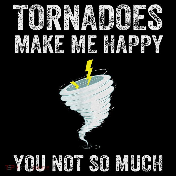 Tornadoes Make Me Happy Funny Design Wool Snapback Cap
