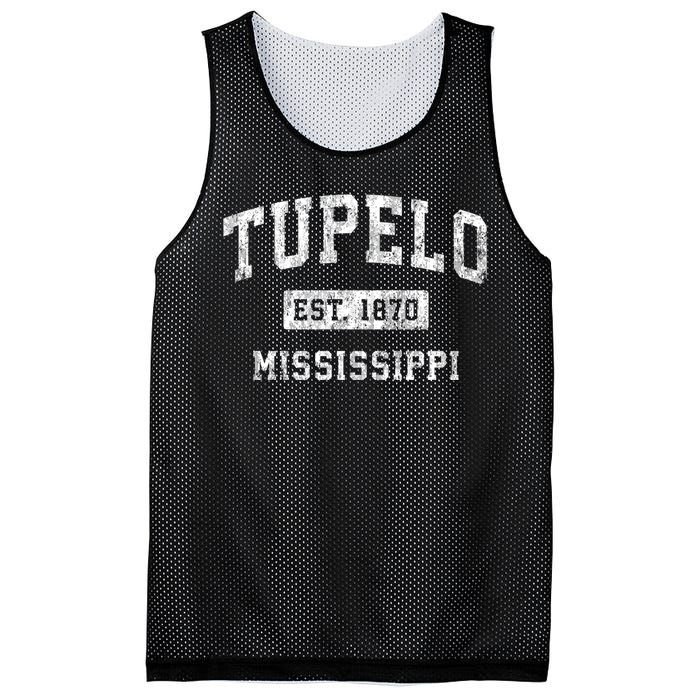 Tupelo Mississippi Ms Vintage Established Sports Mesh Reversible Basketball Jersey Tank