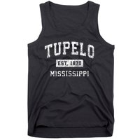 Tupelo Mississippi Ms Vintage Established Sports Tank Top