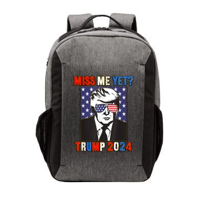 Trump Miss Me Yet Trump 2024 Patriotic 4th Of July Trump Vector Backpack