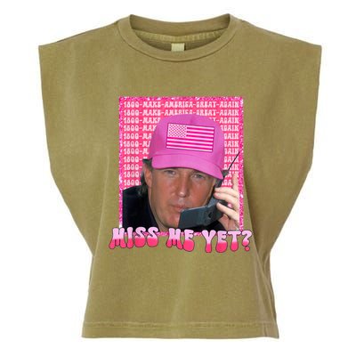 Trump Miss Me Yet Trump 2024 Republican Garment-Dyed Women's Muscle Tee