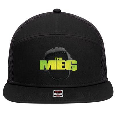 The Meg Movie Megalodon 7 Panel Mesh Trucker Snapback Hat