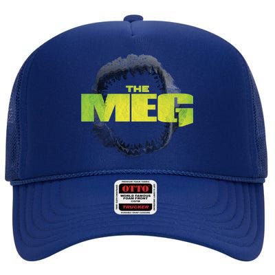 The Meg Movie Megalodon High Crown Mesh Back Trucker Hat