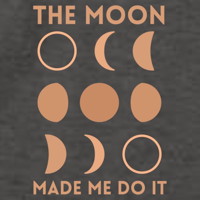 The Moon Made Me Do It Cool Gift Vector Backpack