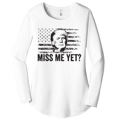 Trump Miss Me Yet Trump 2024 America Flag Ill Be Back Women's Perfect Tri Tunic Long Sleeve Shirt