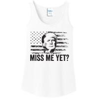 Trump Miss Me Yet Trump 2024 America Flag Ill Be Back Ladies Essential Tank