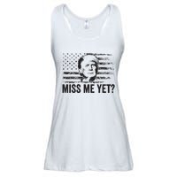 Trump Miss Me Yet Trump 2024 America Flag Ill Be Back Ladies Essential Flowy Tank