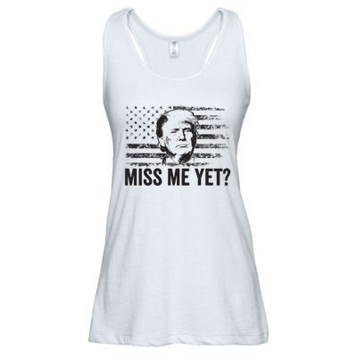 Trump Miss Me Yet Trump 2024 America Flag Ill Be Back Ladies Essential Flowy Tank