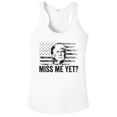 Trump Miss Me Yet Trump 2024 America Flag Ill Be Back Ladies PosiCharge Competitor Racerback Tank