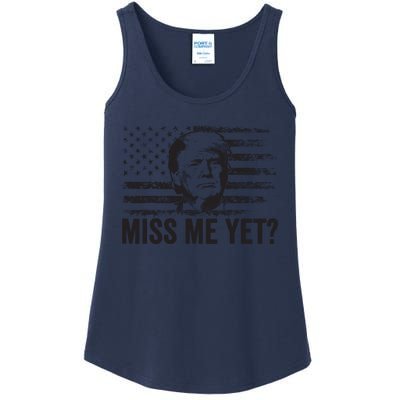 Trump Miss Me Yet Trump 2024 America Flag Ill Be Back Ladies Essential Tank