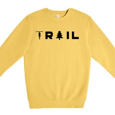 Trail Mtb Mountain Bike Cute Gift Premium Crewneck Sweatshirt