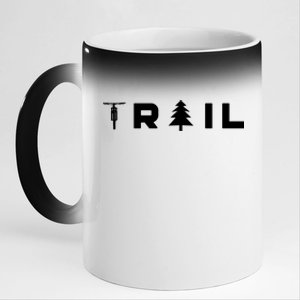 Trail Mtb Mountain Bike Cute Gift 11oz Black Color Changing Mug