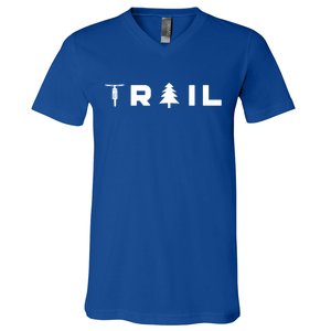 Trail Mtb Mountain Bike Cute Gift V-Neck T-Shirt