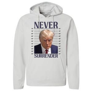 Trump Mugshot Meme Performance Fleece Hoodie