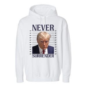 Trump Mugshot Meme Garment-Dyed Fleece Hoodie