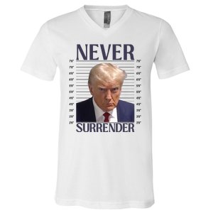 Trump Mugshot Meme V-Neck T-Shirt