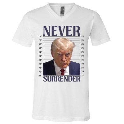Trump Mugshot Meme V-Neck T-Shirt