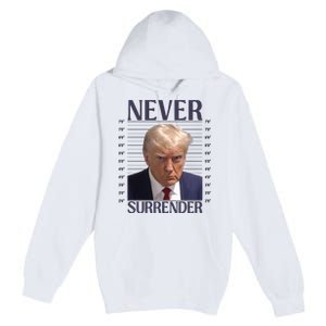 Trump Mugshot Meme Premium Pullover Hoodie