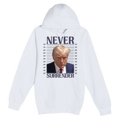 Trump Mugshot Meme Premium Pullover Hoodie