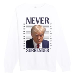 Trump Mugshot Meme Premium Crewneck Sweatshirt