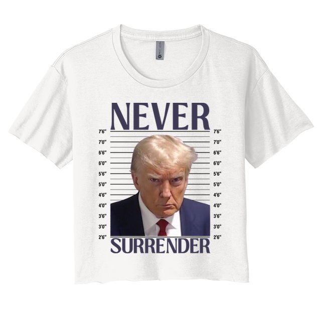Trump Mugshot Meme Crop Top