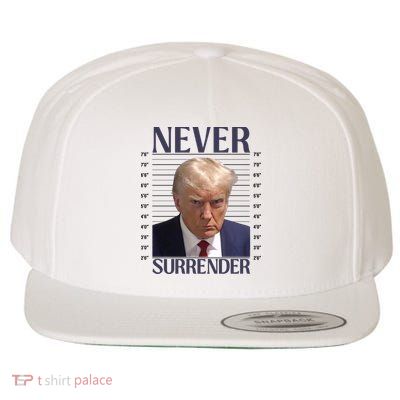 Trump Mugshot Meme Wool Snapback Cap