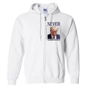 Trump Mugshot Meme Full Zip Hoodie