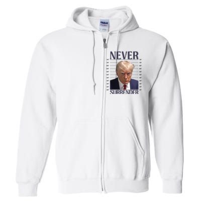 Trump Mugshot Meme Full Zip Hoodie