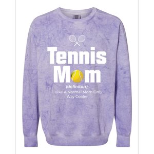 Tennis Mom Meaningful Gift Colorblast Crewneck Sweatshirt