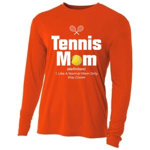 Tennis Mom Meaningful Gift Cooling Performance Long Sleeve Crew