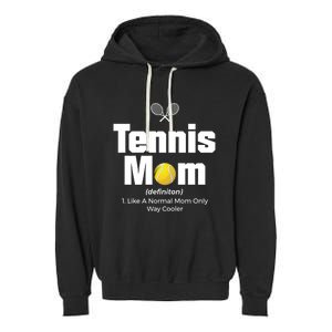 Tennis Mom Meaningful Gift Garment-Dyed Fleece Hoodie