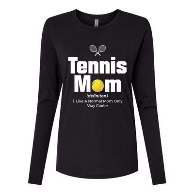 Tennis Mom Meaningful Gift Womens Cotton Relaxed Long Sleeve T-Shirt