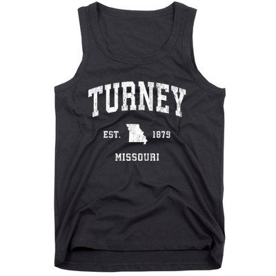 Turney Missouri Mo Vintage Athletic Tank Top