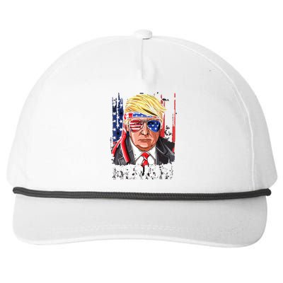 Trump Merica, Murica 4th Of July American Flag Snapback Five-Panel Rope Hat