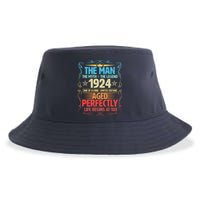 The Man Myth Legend 1924 Aged Perfectly 100th Birthday Sustainable Bucket Hat