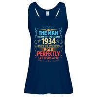 The Man Myth Legend 1934 Aged Perfectly 90th Birthday Ladies Essential Flowy Tank