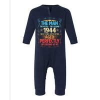 The Man Myth Legend 1944 Aged Perfectly 80th Birthday Infant Fleece One Piece