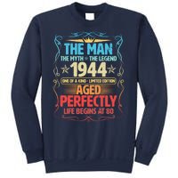 The Man Myth Legend 1944 Aged Perfectly 80th Birthday Sweatshirt