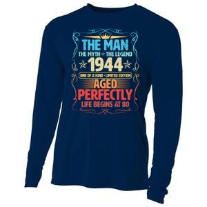 The Man Myth Legend 1944 Aged Perfectly 80th Birthday Cooling Performance Long Sleeve Crew