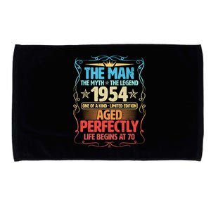 The Man Myth Legend 1954 Aged Perfectly 70th Birthday Microfiber Hand Towel