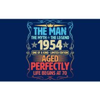 The Man Myth Legend 1954 Aged Perfectly 70th Birthday Bumper Sticker